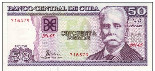 ***CUBA 50 PESOS 2008 Pick New - UNC - Cuba