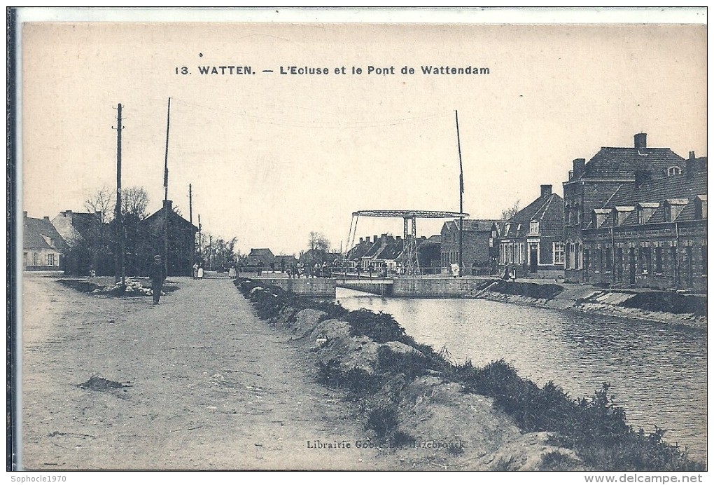 NORD - 59  - WATEN Canton De Wormhout - 2500 Hab - L'écluse Et Le Pont De Wattendam - Wormhout