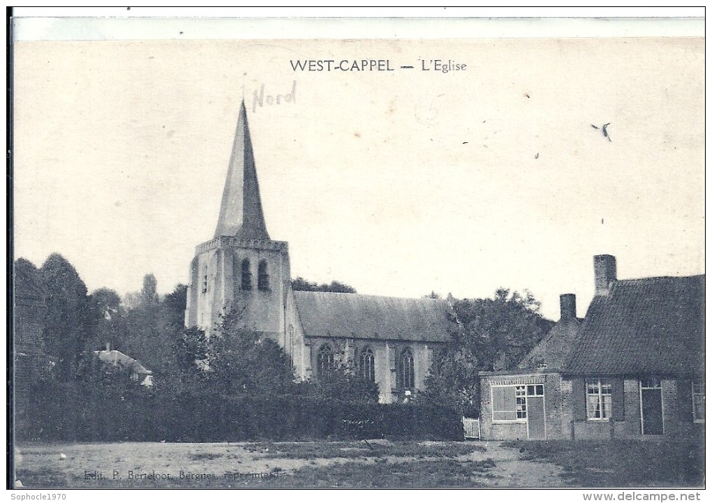 NORD - 59  - WEST CAPPEL Canton De Wormhout - 500 Hab - L'église - Wormhout