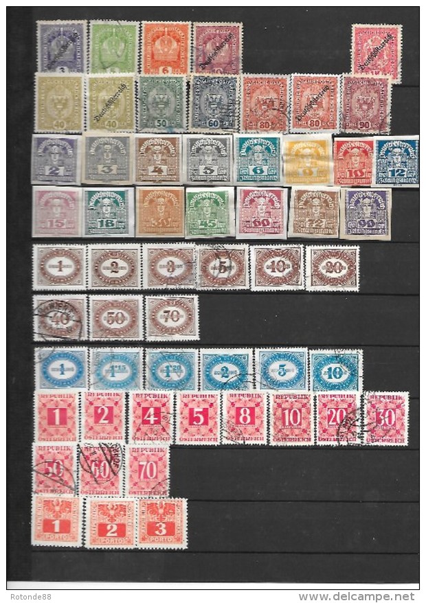 AUTRICHE. 520 Timbres Autriche, Toutes époques, Oblitérés (scan) - Collections