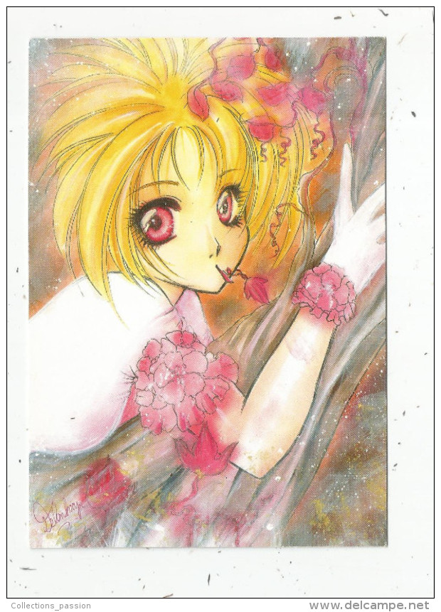 Cp , Bandes Dessinées , MANGA , Ed : Cartoonist Factory , 2000 , Vierge , Illustrateur : Cathy Delanlssays - Comicfiguren