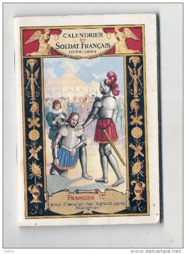 CALENDRIER DU SOLDAT FRANCAIS 1936 / 1938 Calendrier Agenda De 66 Pages 12cmX8cm Militaria TTB - Petit Format : 1921-40