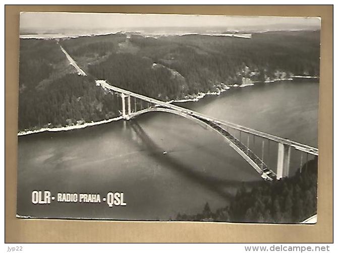 Jolie CP Carte QSL Radio Praha Prague Pont Bridge Zdakov - 9-06-1974 Pour J-Y Crocolas Houilles - Radio