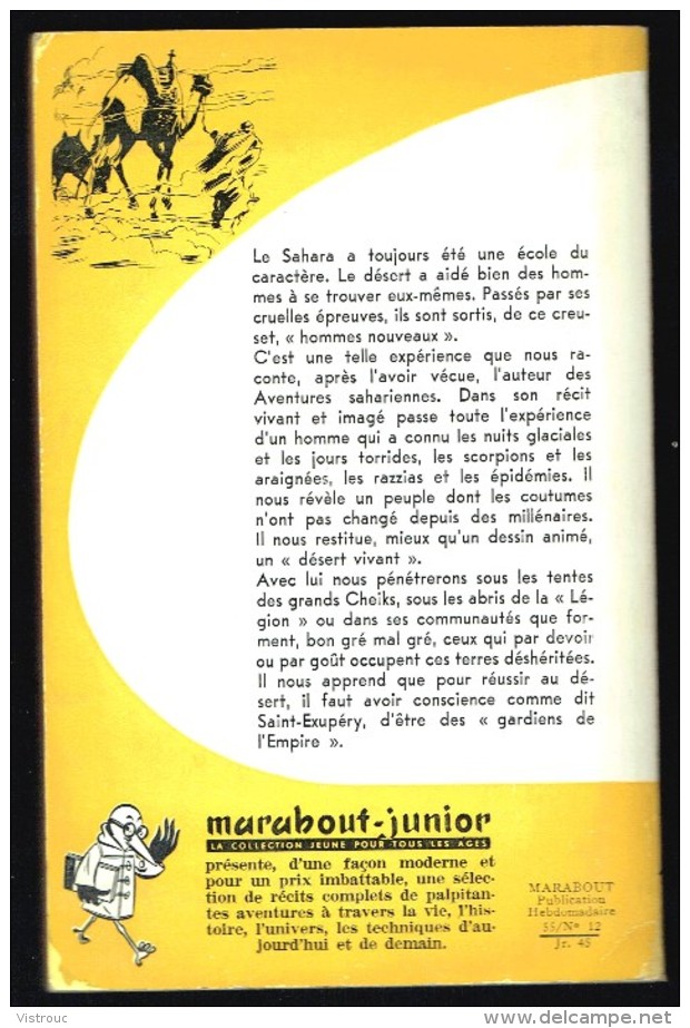 "AVENTURES SAHARIENNES", Par Stephane DESOMBRE -  MJ  N° 45 - Récit - Marabout Junior