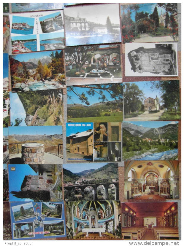 [16 SCANS] ALPES MARITIMES : LOT De 100 Cartes (minimum) TOUTES DIFFERENTES Avec CPSM Et CPM  - à Voir - 100 - 499 Postcards