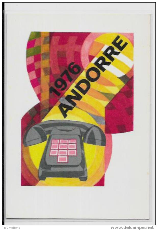 CPSM Semi Moderne 10 X 15 Andorre Andorra Non Circulé Téléphone 1976 - Andorre