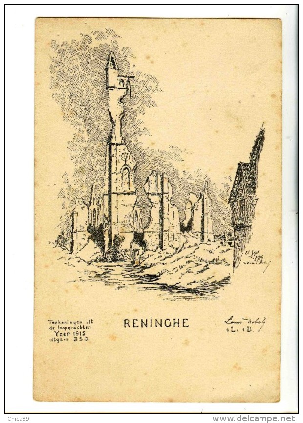 18072   -   Reninghe    -   Yser 1915   -    Par Un Illustrateur - Lo-Reninge