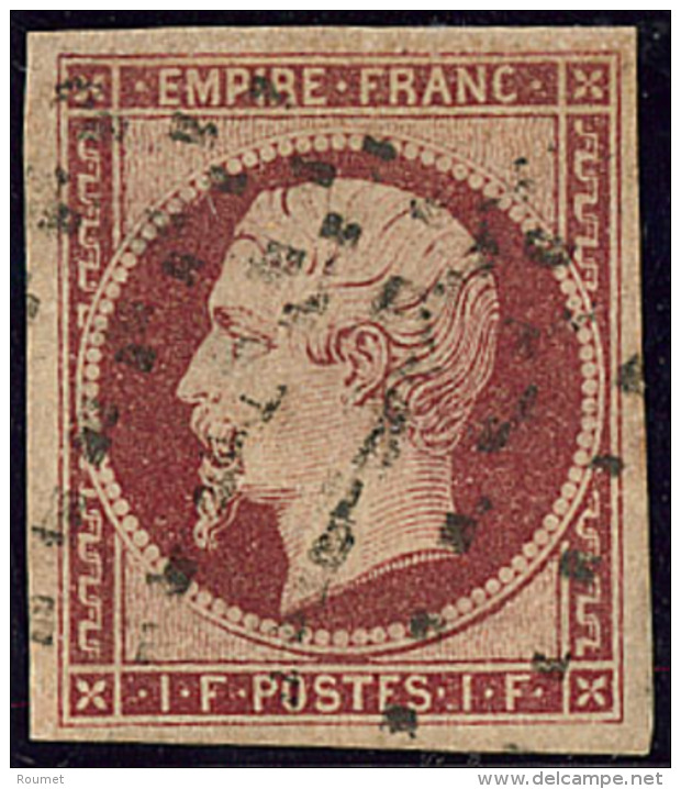 No 18b, Obl Gros Points, Replaqué, TB D'aspect - 1853-1860 Napoleon III