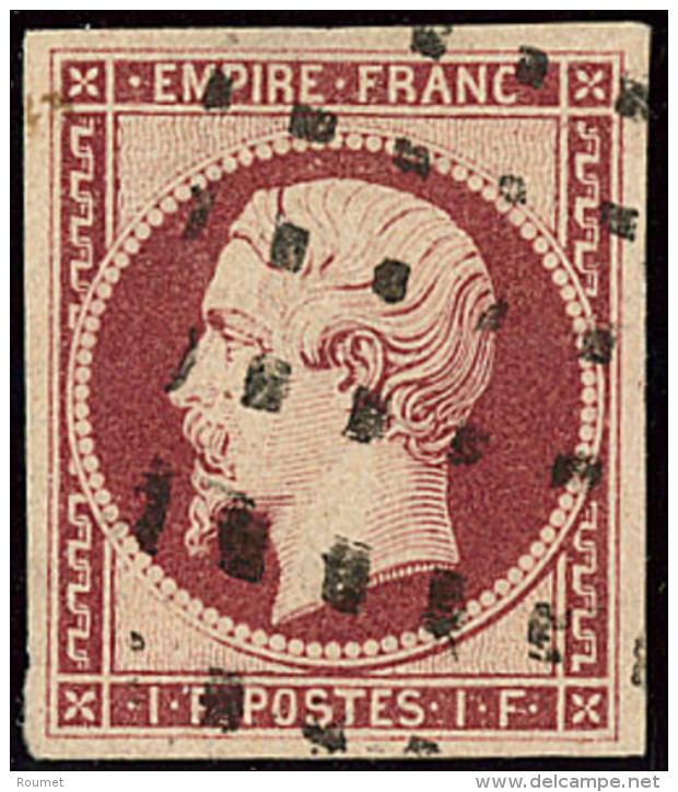 No 18a, Obl Gros Points, Jolie Pièce. - TB. - RR - 1853-1860 Napoleon III