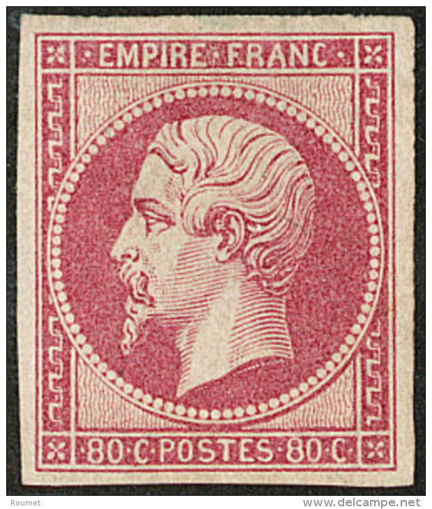 No 17B, Rose, Gomme Altérée Mais Très Frais Et TB. - R - 1853-1860 Napoleon III