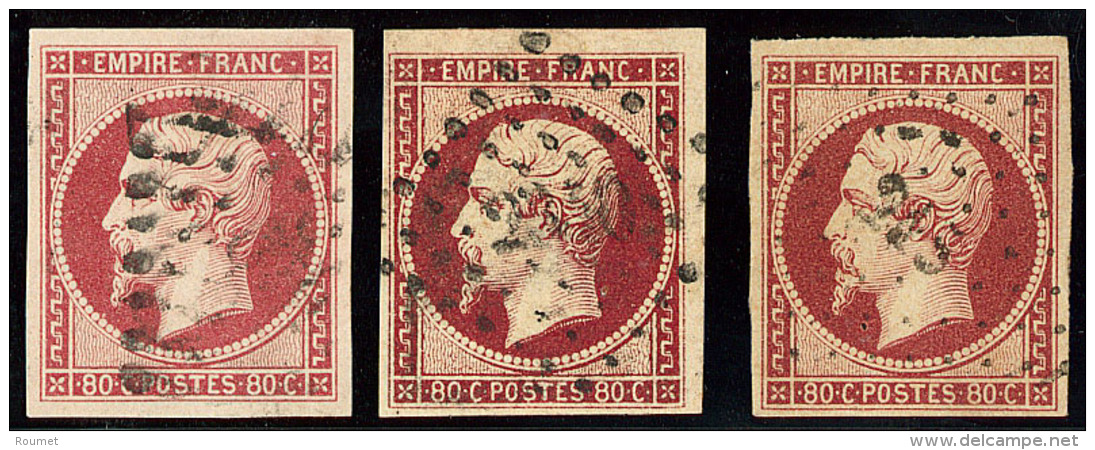 No 17A, 3 Nuances, Ex Choisis. - TB - 1853-1860 Napoleon III