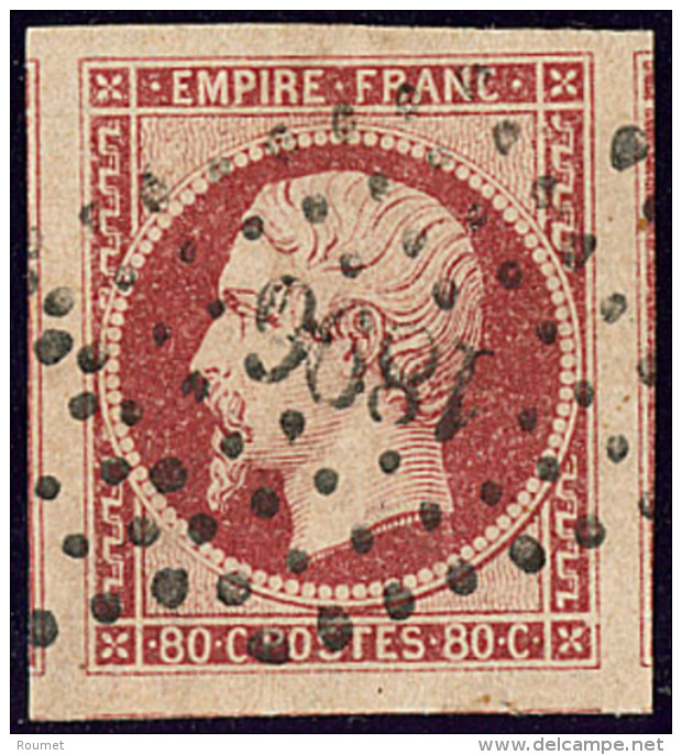 No 17A, Cinq Voisins, Obl Pc 1896, Superbe - 1853-1860 Napoleon III