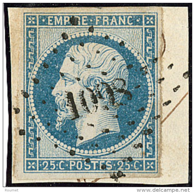 No 15, Obl Pc 1098, Sur Support. - TB - 1853-1860 Napoleon III