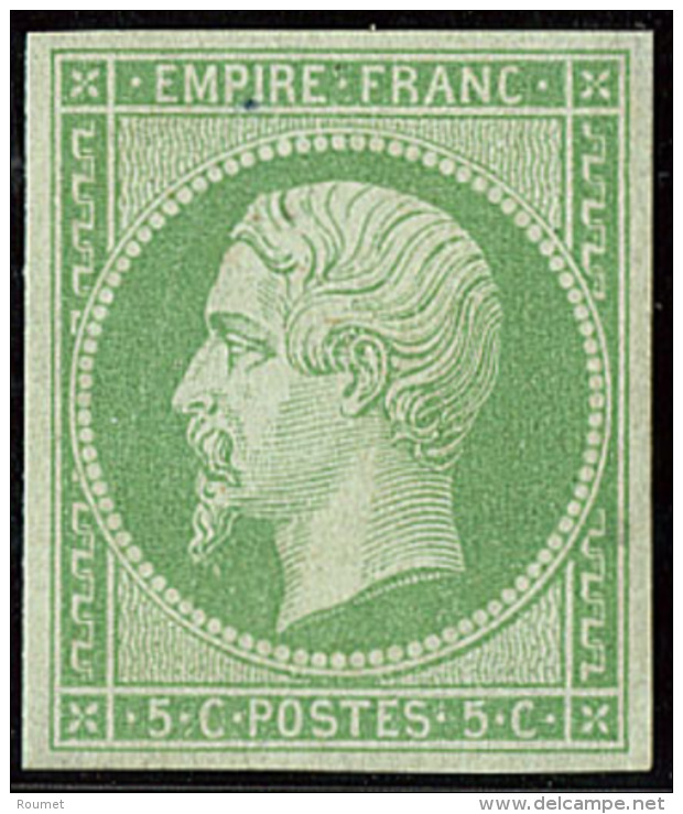 No 12d, Trou Vermiculaire Et Gomme Altérée, TB D'aspect - 1853-1860 Napoleon III