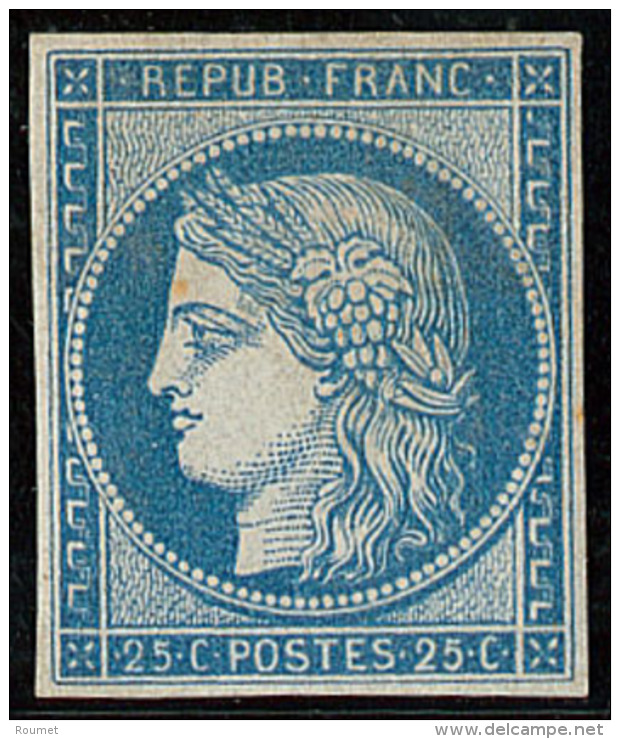 Réimpression. No 4f, Forte Charnière Et Rousseur Au Recto, TB D'aspect - 1849-1850 Ceres