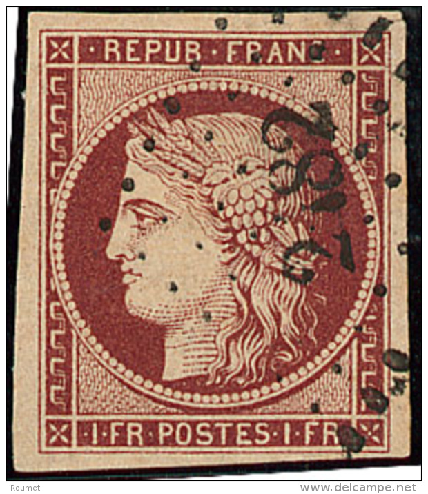 No 6b, Obl Pc 2482, Jolie Pièce. - TB. - R - 1849-1850 Ceres