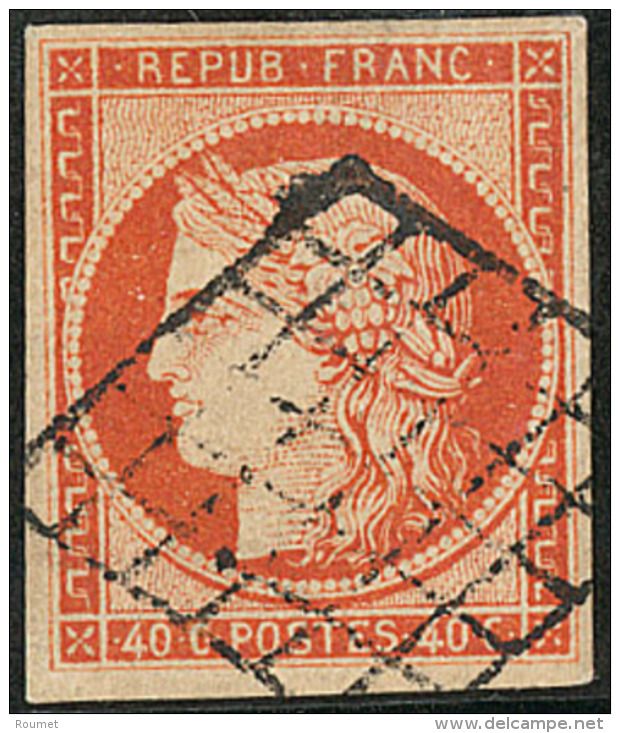 No 5c, Obl Grille, Léger Pelurage Au Verso, TB D'aspect - 1849-1850 Ceres