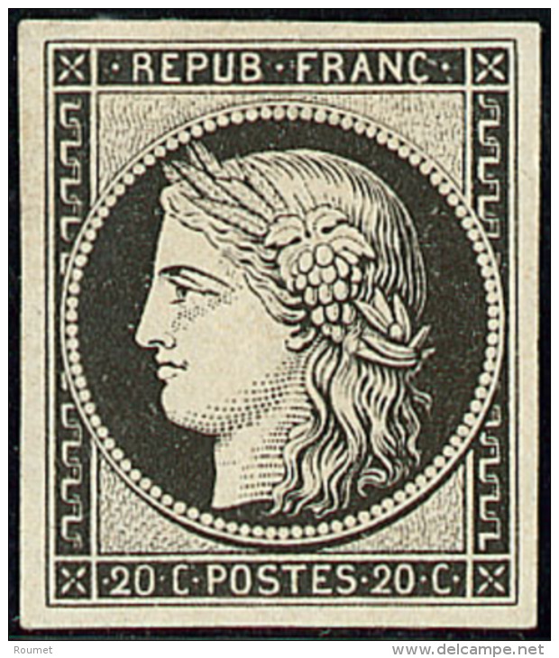 No 3a, Noir Sur Blanc, Très Frais. - TB - 1849-1850 Ceres