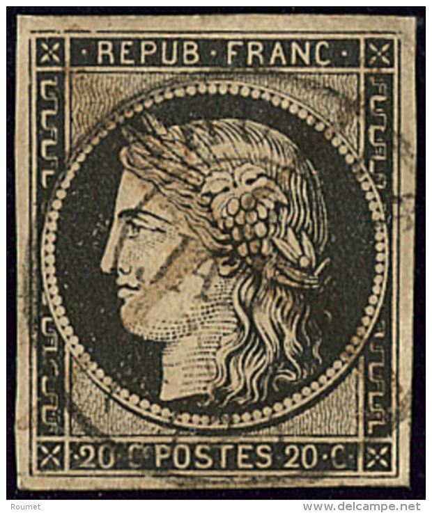 Oblitérations De Janvier 1849. Petit Cad 15 De Cholet + Plume Sur N°3. - TB - 1849-1850 Cérès