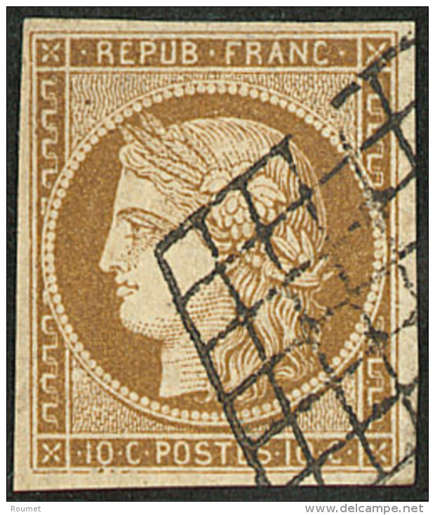 No 1d, Obl Grille. - TB - 1849-1850 Cérès