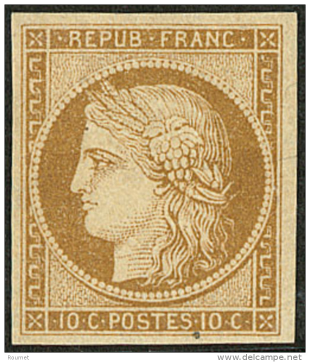 No 1a, Bistre, Très Frais. - TB. - R - 1849-1850 Ceres