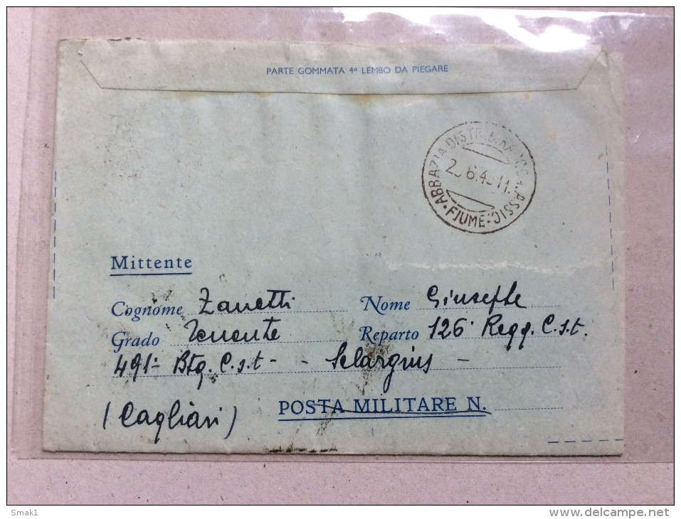 ITALIA  CROATIA      ITALIAN OCCUPATION  ABBAZIA   FIUME   1943 - Fiume & Kupa