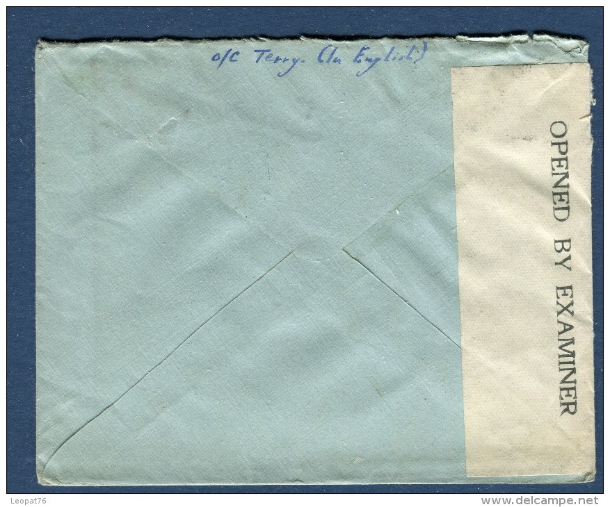 Grande Bretagne / Inde - Enveloppe Pour Cambridge  En 1943 Avec Contrôle Postal   Voir 2 Scans - Réf. S 110 - 1936-47 King George VI