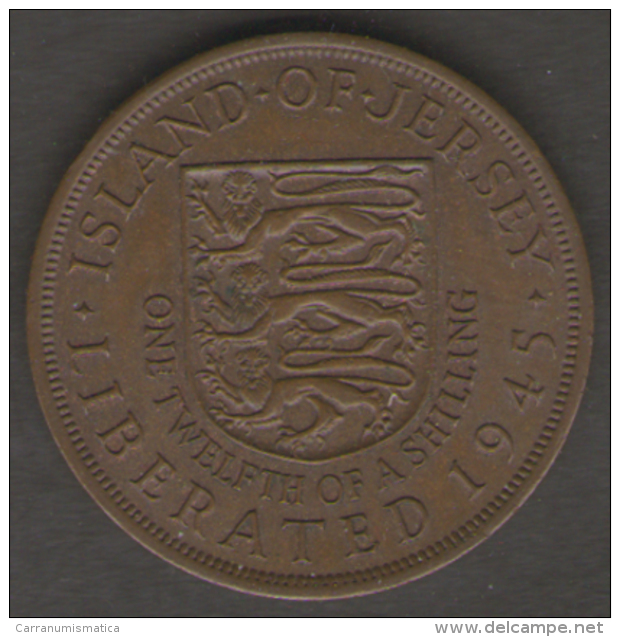 JERSEY ONE TWLFTH OF A SHILLING 1945 - Jersey