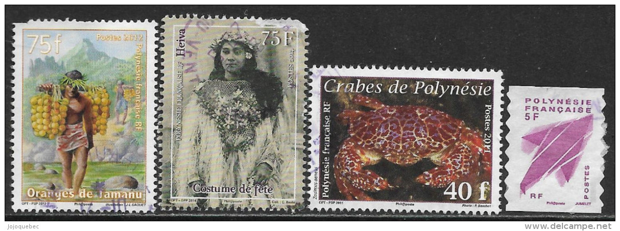 Divers Timbres De Polynésie Française Oblitérérs, USED - Used Stamps