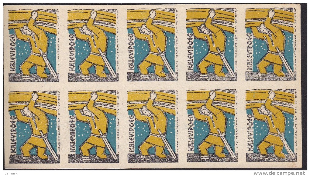 Estonia  Matchbox Labels Sheet Of 10 Uncut & Unused Labels ( 20 ) - Boites D'allumettes - Etiquettes