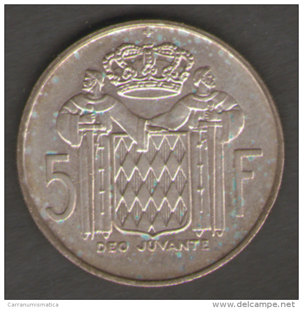 MONACO 5 FRANCS 1966 AG SILVER - 1960-2001 Franchi Nuovi