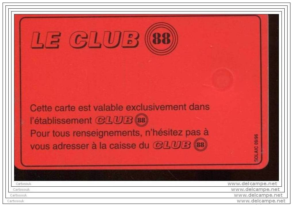 DX086 CLUB 88  ROUGE - Autres & Non Classés