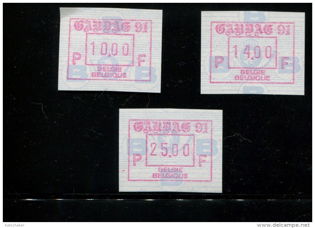 BELGIE 1991 POSTFRIS MINTNEVER HINGED POSTFRISCH NEUF OCB  ATM86 GANDEA 91 SET 10 14 25 - 1980-1999