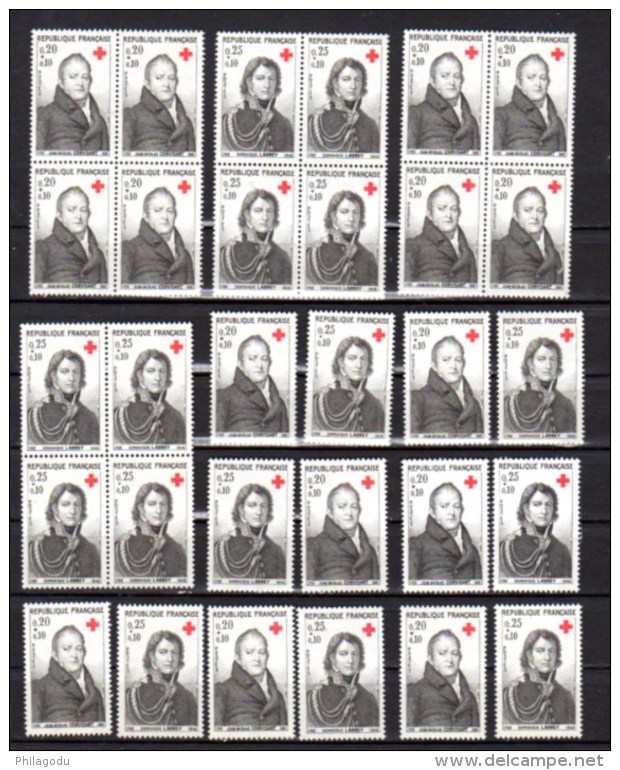 France 1964, Croix-Rouge,  21X  1433/1434 **, Cote 21 €,  Red Cross - Unused Stamps