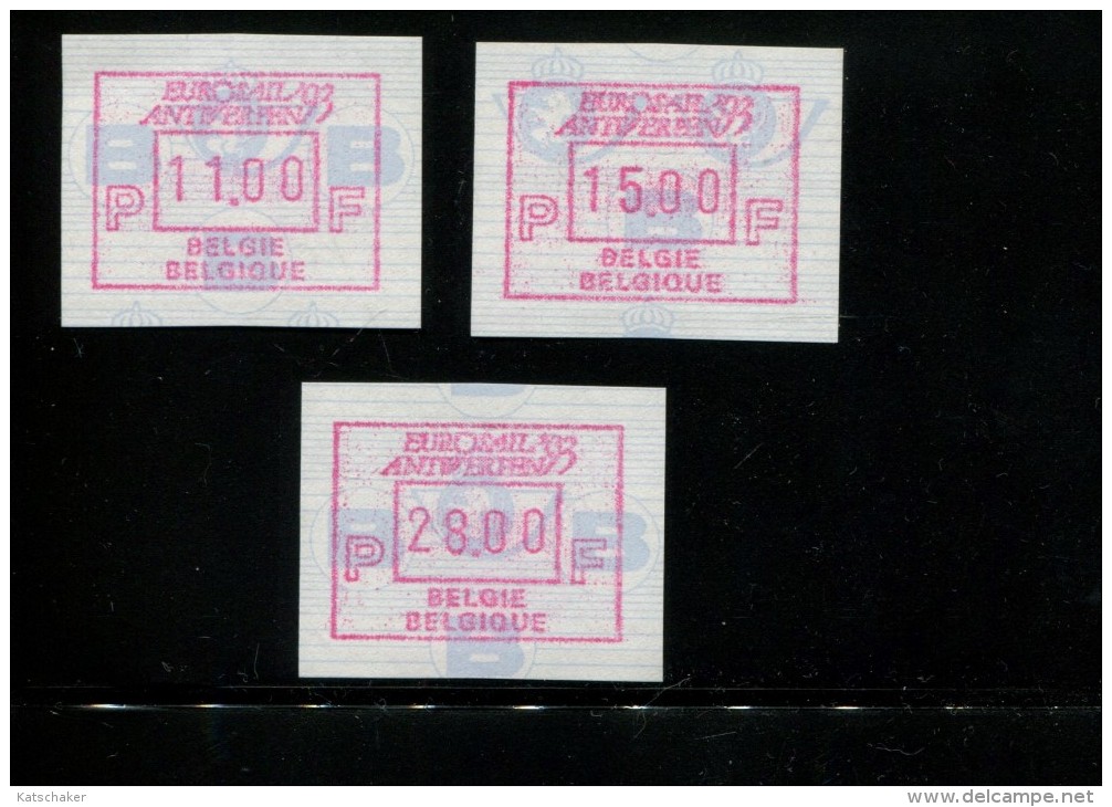 BELGIE 1981 POSTFRIS MINTNEVER HINGED POSTFRISCH NEUF OCB  ATM7 SET 7 10 17 - 1980-99