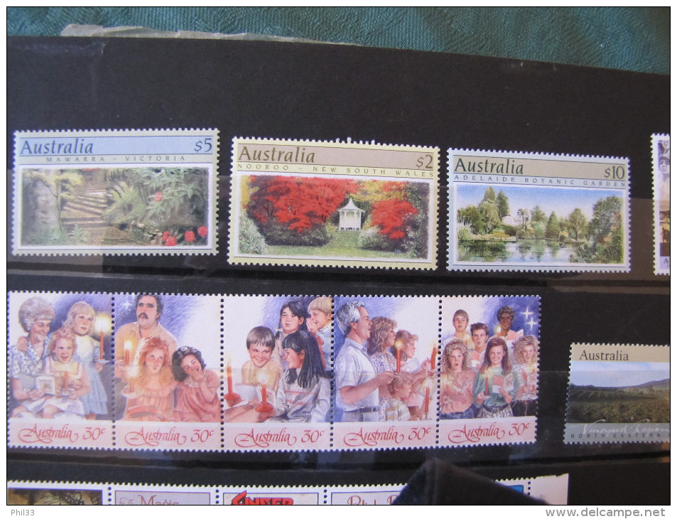 Lot Australie Timbres Neufs Sans Charniere Faciale 45,80 Dollars Soit 31 Euros - Autres & Non Classés