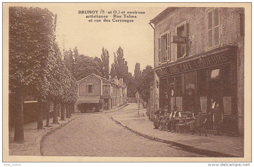 CARTE POSTALE    BRUNOY 91    Rue Talma Et Rue Des Carrouges - Brunoy