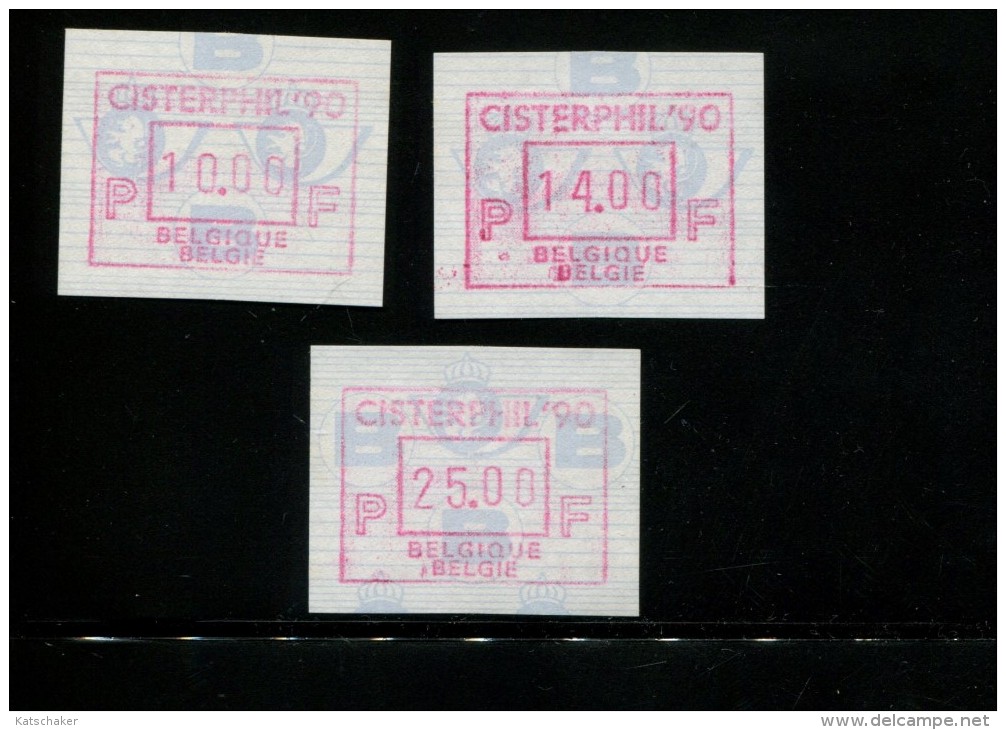 BELGIE 1990 POSTFRIS MINTNEVER HINGED POSTFRISCH NEUF OCB  ATM83 CISTERPHIL 90 SET 10 14 25 - 1980-99