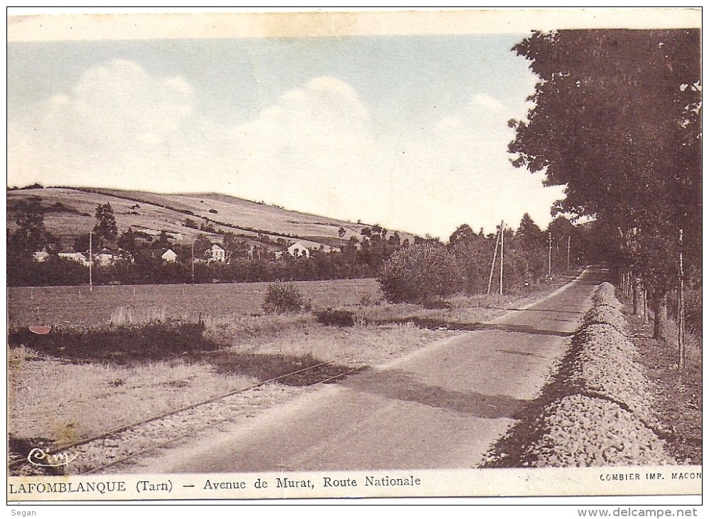 LAFOMBLANQUE LIGNE DU PETIT TRAIN DE CASTRES A MURAT - Autres & Non Classés