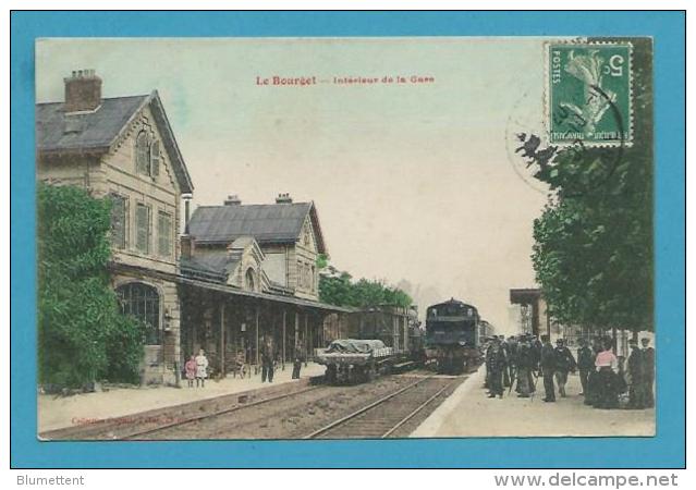 CPA Chemin De Fer Arrivée Du Train En Gare LE BOURGET 93 - Le Bourget