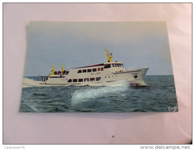 C P S M Bateau " Belle De Jersey   " Vedettes Armoricaines Passagers Mer - Dampfer