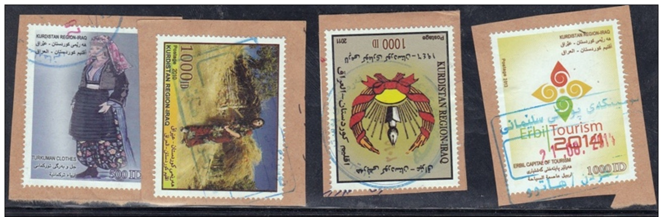 IRAQSTAMPSET : KURDISTAN  USED STAMPS - Irak