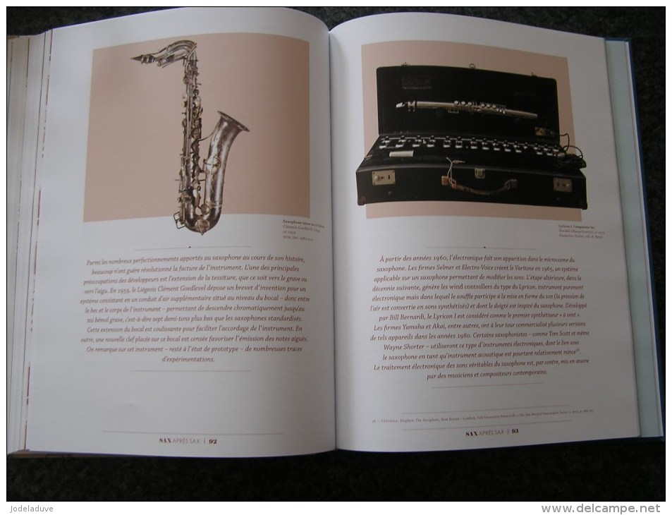 ADOLPHE SAX  Catalogue Sax 200 Saxophone Dinant Instrument de Musique Saxo Musicien