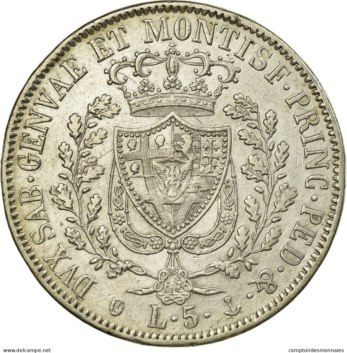 Monnaie, États Italiens, SARDINIA, Carlo Felice, 5 Lire, 1830, Genoa, TTB+ - Altri & Non Classificati