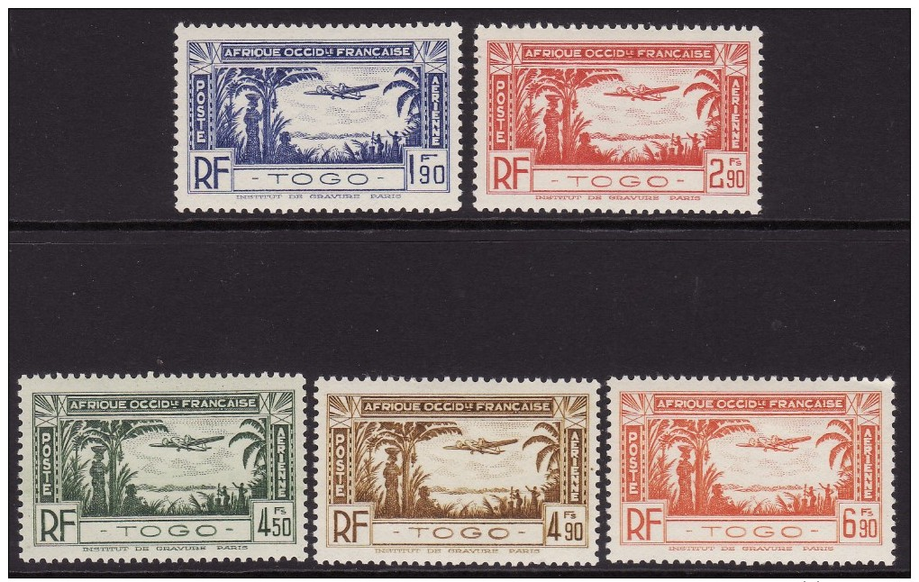 Togo #C1-5 F-VF Mint LH * - Unused Stamps