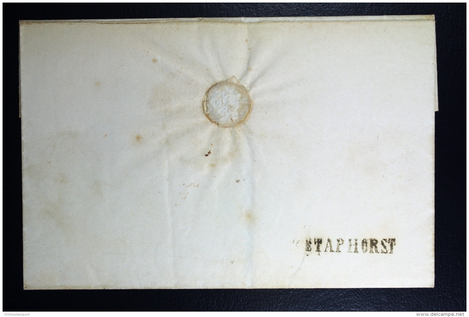 Cover Van STAPHORST Naar Meppel 1853 - ...-1852 Préphilatélie