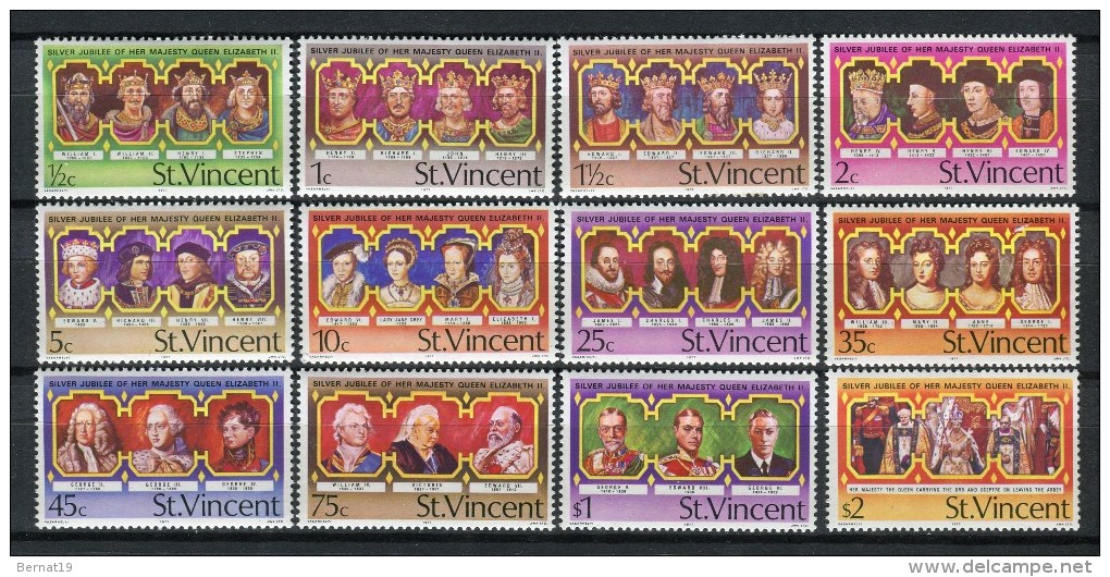 San Vicente 1977. Yvert 458-69 ** MNH. - St.Vincent (...-1979)