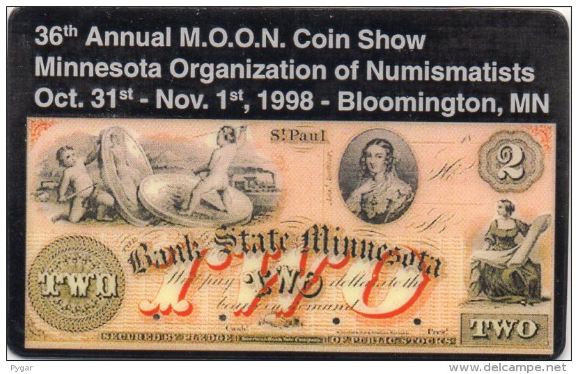 36th Annual M.O.O.N. Coin Show 1998 =old Banknote = VERY RARE !!! 100 Only - Other & Unclassified