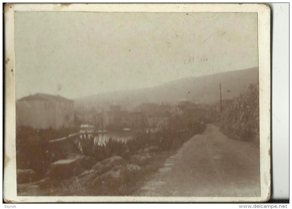 CRO1499  --   LUSSINGRANDE  -- ALTE P-HOTO AM DIKE KARTON  --  PRE 1900 - Kroatien