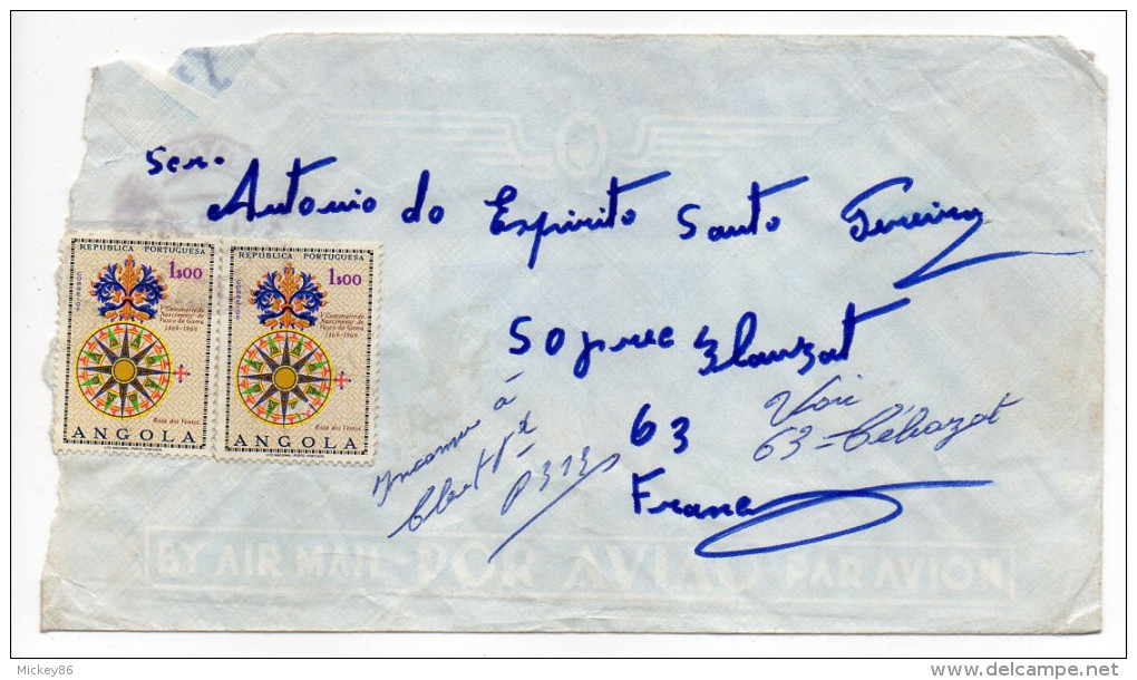 ANGOLA--Lettre D'Angola Pour La France  (timbres NON Oblitérés) - Angola